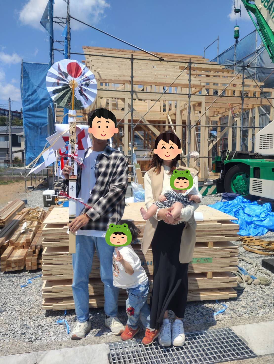 本日 加東市にて上棟いたしました♪