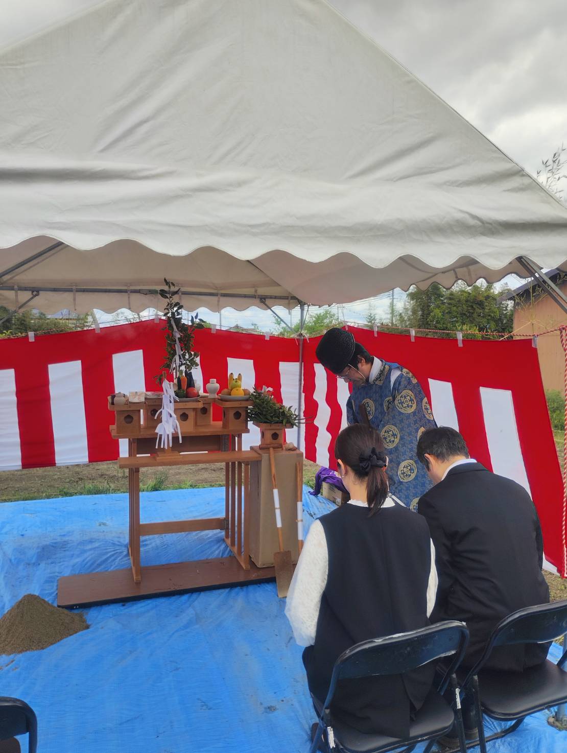 小野市粟生町にて地鎮祭。