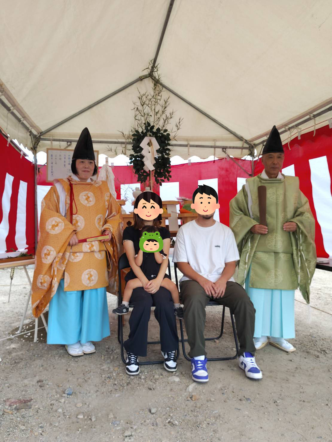 本日、西脇市にて地鎮祭でした♪