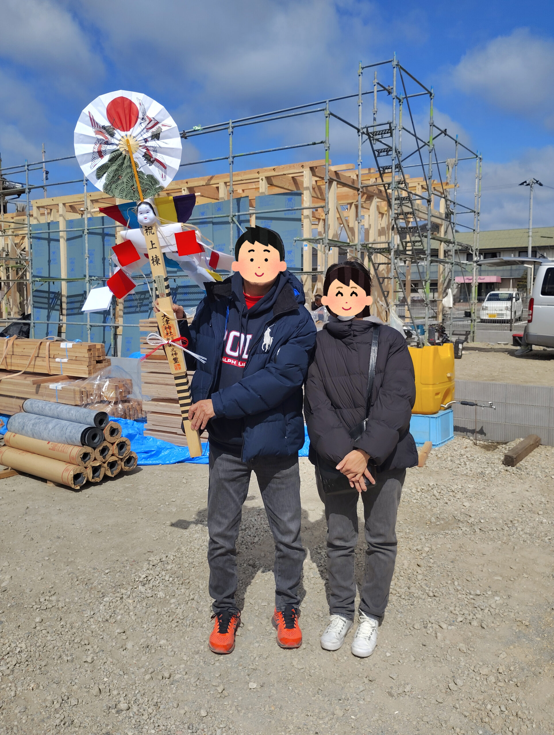 西脇市にて本日上棟いたしました♪