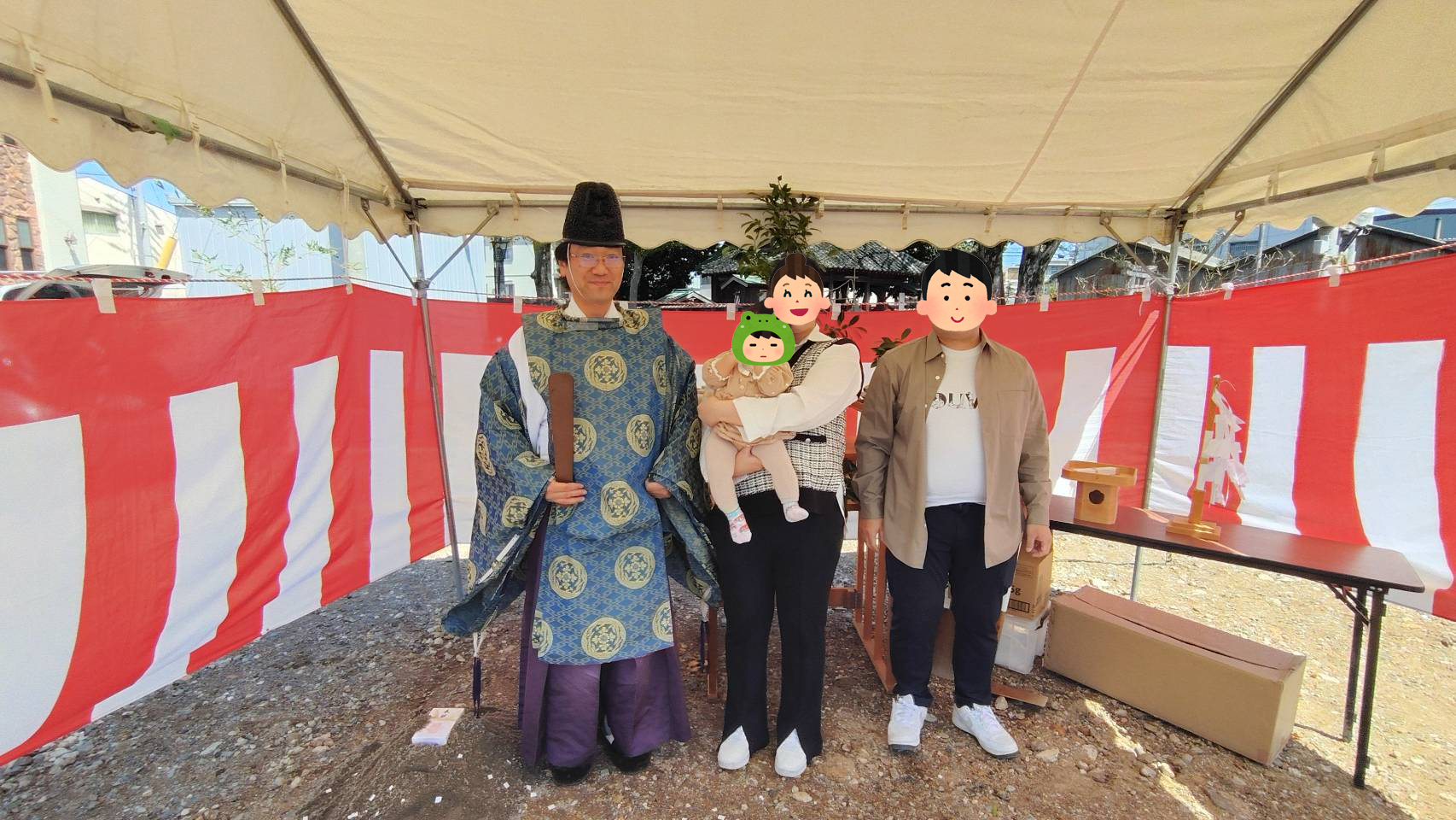 本日、小野市にて地鎮祭でした♪