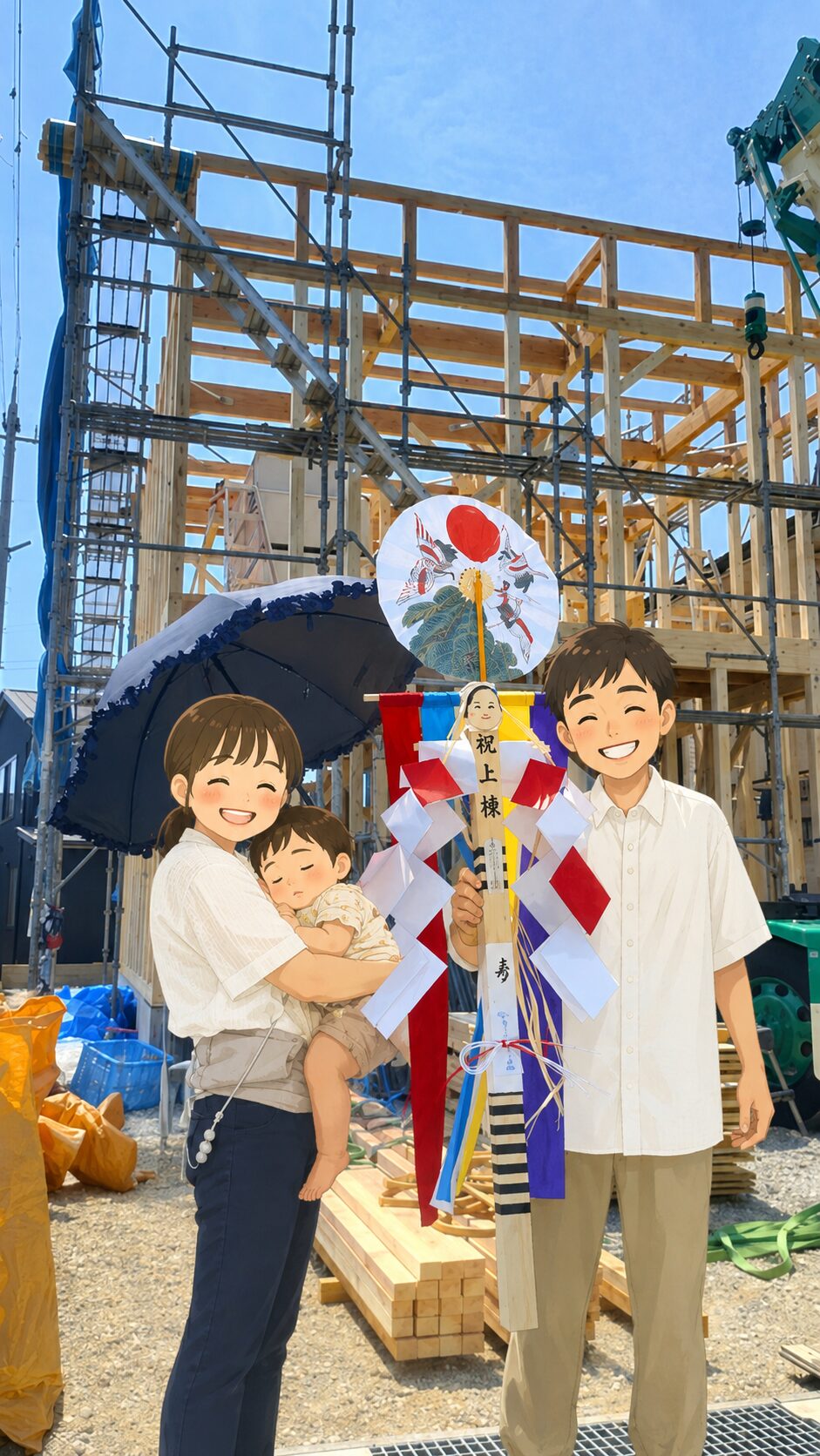1歳の笑顔とともに迎えた、晴れやかな上棟♪